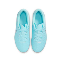 Nike Tiempo Legend Academy 10 Gras / Kunstgras Voetbalschoenen (MG) Kids Lichtblauw Wit Felroze
