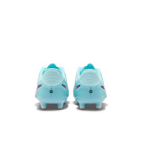 Nike Tiempo Legend Academy 10 Gras / Kunstgras Voetbalschoenen (MG) Kids Lichtblauw Wit Felroze