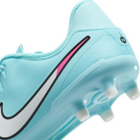 Nike Tiempo Legend Academy 10 Gras / Kunstgras Voetbalschoenen (MG) Kids Lichtblauw Wit Felroze