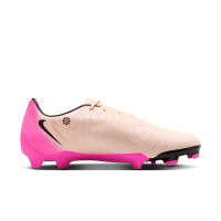 Nike Phantom GX Academy II Gras / Kunstgras Voetbalschoenen (MG) Zalmroze Felroze Zwart