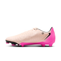 Nike Phantom GX Academy II Gras / Kunstgras Voetbalschoenen (MG) Zalmroze Felroze Zwart