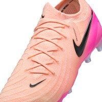 Nike Phantom GX Elite II Kunstgras Voetbalschoenen (AG) Zalmroze Felroze Zwart