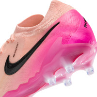 Nike Phantom GX Elite II Kunstgras Voetbalschoenen (AG) Zalmroze Felroze Zwart