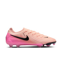Nike Phantom GX Elite II Gras Voetbalschoenen (FG) Zalmroze Felroze Zwart