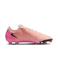 Nike Phantom GX Elite II Gras Voetbalschoenen (FG) Zalmroze Felroze Zwart