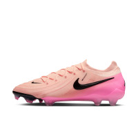 Nike Phantom GX Elite II Gras Voetbalschoenen (FG) Zalmroze Felroze Zwart