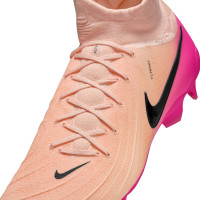 Nike Phantom Luna Pro II Gras Voetbalschoenen (FG) Zalmroze Felroze Zwart