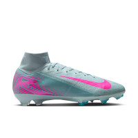 Nike Zoom Mercurial Superfly Elite 10 Grass Football Boots (FG) Light Blue Hot Pink