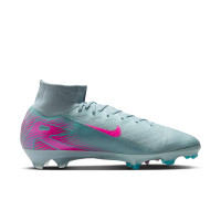 Nike Zoom Mercurial Superfly Elite 10 Grass Football Boots (FG) Light Blue Hot Pink