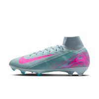 Nike Zoom Mercurial Superfly Elite 10 Grass Football Boots (FG) Light Blue Hot Pink