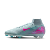Nike Zoom Mercurial Superfly Elite 10 Grass Football Boots (FG) Light Blue Hot Pink