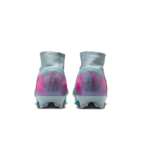 Nike Zoom Mercurial Superfly Elite 10 Grass Football Boots (FG) Light Blue Hot Pink
