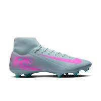 Nike Zoom Mercurial Superfly Academy 10 Gras / Kunstgras Voetbalschoenen (MG) Lichtblauw Felroze