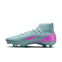 Nike Zoom Mercurial Superfly Academy 10 Gras / Kunstgras Voetbalschoenen (MG) Lichtblauw Felroze