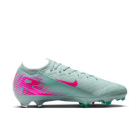 Nike Zoom Mercurial Vapor Elite 16 Gras Voetbalschoenen (FG) Lichtblauw Felroze
