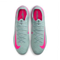 Nike Zoom Mercurial Vapor Elite 16 Gras Voetbalschoenen (FG) Lichtblauw Felroze
