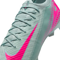 Nike Zoom Mercurial Vapor Elite 16 Gras Voetbalschoenen (FG) Lichtblauw Felroze
