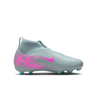 Nike Zoom Mercurial Superfly Academy 10 Grass/Artificial Grass Football Boots (MG) Kids Light Blue Hot Pink
