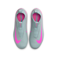 Nike Zoom Mercurial Superfly Academy 10 Grass/Artificial Grass Football Boots (MG) Kids Light Blue Hot Pink