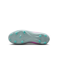 Nike Zoom Mercurial Superfly Academy 10 Grass/Artificial Grass Football Boots (MG) Kids Light Blue Hot Pink