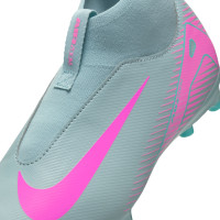 Nike Zoom Mercurial Superfly Academy 10 Grass/Artificial Grass Football Boots (MG) Kids Light Blue Hot Pink