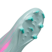 Nike Zoom Mercurial Superfly Academy 10 Grass/Artificial Grass Football Boots (MG) Kids Light Blue Hot Pink