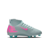 Nike Mercurial Superfly Club 10 Gras / Kunstgras Voetbalschoenen (MG) Kids Lichtblauw Felroze