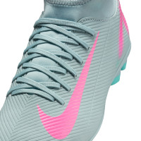 Nike Mercurial Superfly Club 10 Gras / Kunstgras Voetbalschoenen (MG) Kids Lichtblauw Felroze