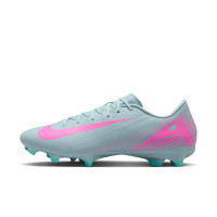Nike Zoom Mercurial Vapor Academy 16 Gras / Kunstgras Voetbalschoenen (MG) Lichtblauw Felroze
