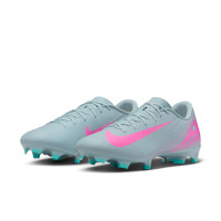 Nike Zoom Mercurial Vapor Academy 16 Gras / Kunstgras Voetbalschoenen (MG) Lichtblauw Felroze