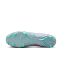 Nike Zoom Mercurial Vapor Academy 16 Gras / Kunstgras Voetbalschoenen (MG) Lichtblauw Felroze