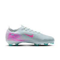 Nike Zoom Mercurial Vapor Pro 16 Gras Voetbalschoenen (FG) Lichtblauw Felroze