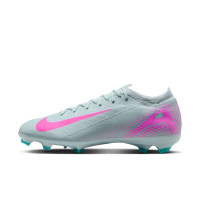 Nike Zoom Mercurial Vapor Pro 16 Gras Voetbalschoenen (FG) Lichtblauw Felroze