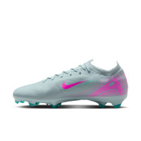 Nike Zoom Mercurial Vapor Pro 16 Gras Voetbalschoenen (FG) Lichtblauw Felroze