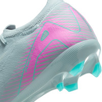 Nike Zoom Mercurial Vapor Pro 16 Gras Voetbalschoenen (FG) Lichtblauw Felroze