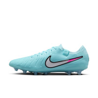 Nike Tiempo Legend Elite 10 Kunstgras Voetbalschoenen (AG) Lichtblauw Wit Felroze