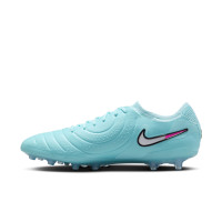 Nike Tiempo Legend Elite 10 Kunstgras Voetbalschoenen (AG) Lichtblauw Wit Felroze