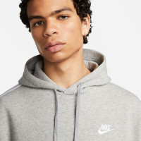 Nike Club Fleece Tracksuit Hooded Light Grey White
