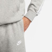 Nike Club Fleece Tracksuit Hooded Light Grey White