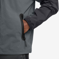 Nike Tech Sportswear Windrunner Trainingspak Woven Donkergrijs Grijs Zwart