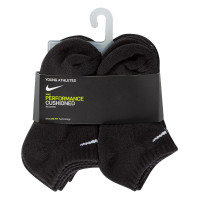 Nike Performance Dri-Fit Basics No-Show Enkelsokken 6-Pack Kleuters Zwart Wit