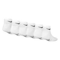 Nike Performance Dri-Fit Basics Quarter Sokken 6-Pack Kleuters Wit Zwart