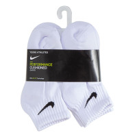 Nike Performance Dri-Fit Basics Quarter Sokken 6-Pack Kleuters Wit Zwart