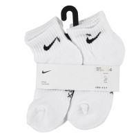 Nike Performance Dri-Fit Basics Quarter Sokken 6-Pack Kleuters Wit Zwart