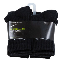 Nike Performance Dri-Fit Basics Crew Sokken 6-Pack Kleuters Zwart Wit