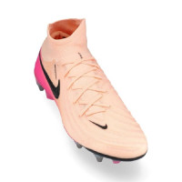 Nike Phantom Luna Elite II IJzeren-Nop Voetbalschoenen (SG) Pro Player Zalmroze Felroze Zwart