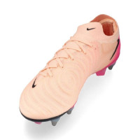 Nike Phantom GX Elite II IJzeren-Nop Voetbalschoenen (SG) Pro Player Zalmroze Felroze Zwart