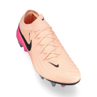 Nike Phantom GX Elite II IJzeren-Nop Voetbalschoenen (SG) Pro Player Zalmroze Felroze Zwart