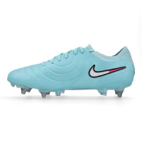 Nike Tiempo Legend Elite 10 IJzeren-Nop Voetbalschoenen (SG) Pro Player Lichtblauw Wit Felroze