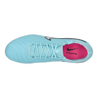 Nike Tiempo Legend Elite 10 IJzeren-Nop Voetbalschoenen (SG) Pro Player Lichtblauw Wit Felroze